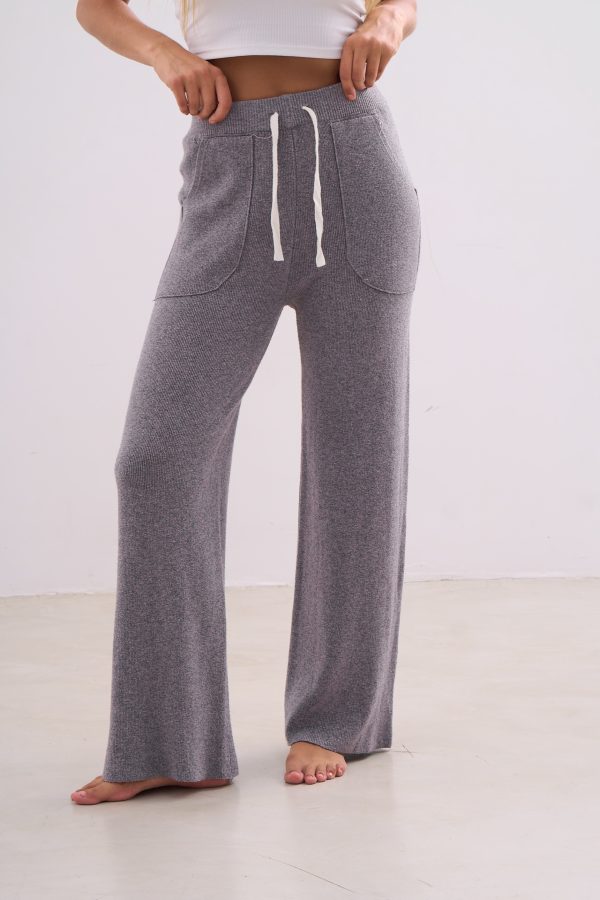 Pantalon de punto wide leg - Imagen 4