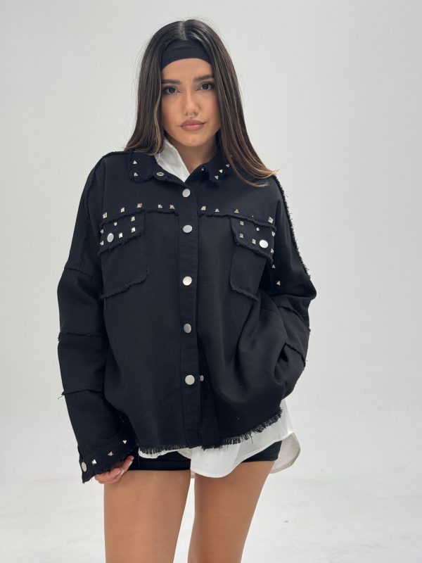 Campera gabardina con tachas - Imagen 8