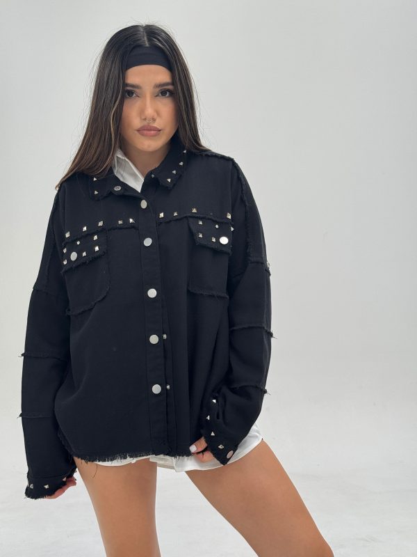 Campera gabardina con tachas - Imagen 7