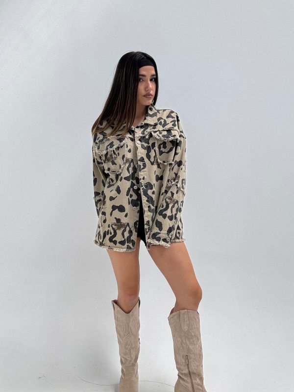 Campera jean print - Imagen 6