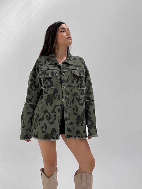 Campera jean print