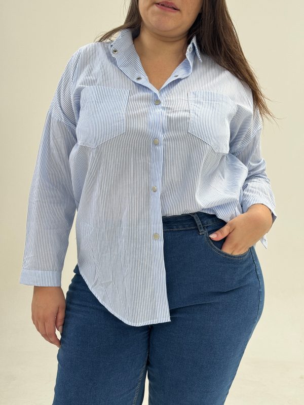 Camisa oversize a rayas