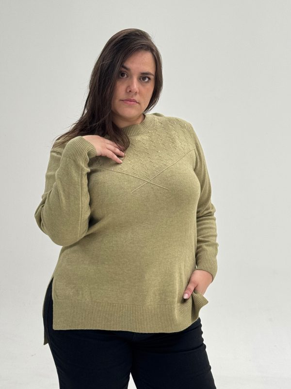 Buzo semibrillo plus size