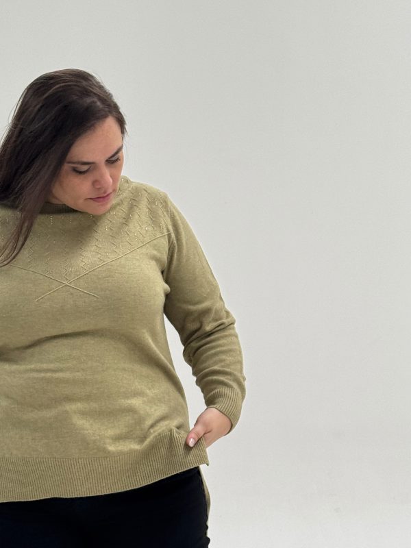 Buzo semibrillo plus size - Imagen 2