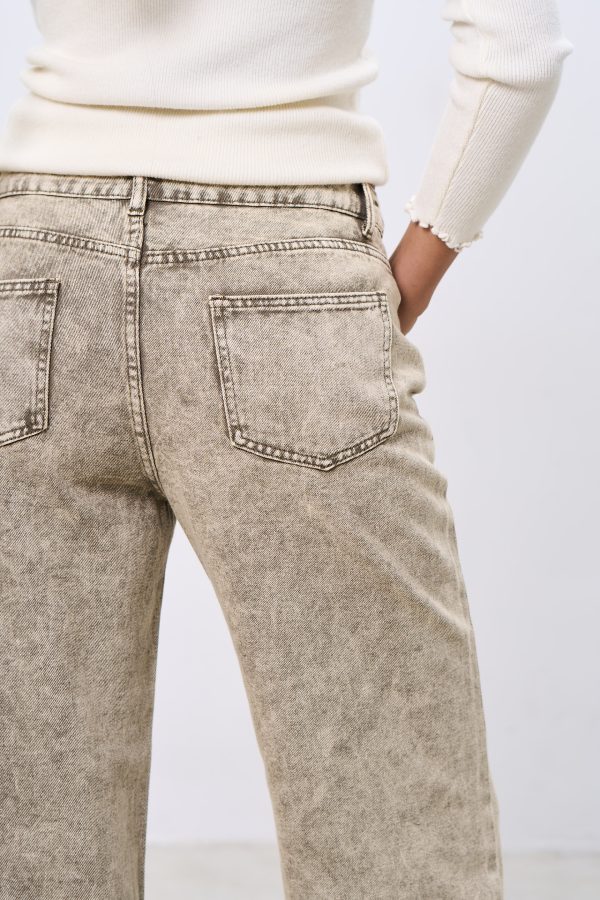 Jean Wide Leg Acid Wash - Imagen 4